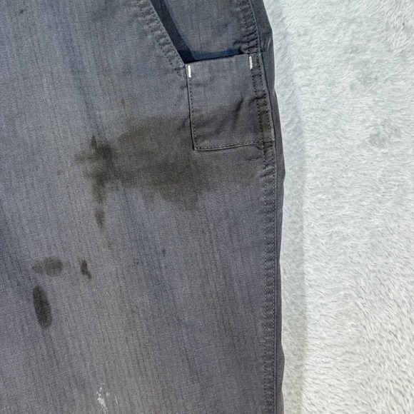 Carhartt Pants Mens 38x29 Gray Ripstop Relaxed Fit Work Utility Zip Pocket - Picture 3 of 12